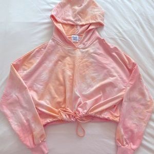 Princess Polly Cropped Tie Dye Hoodie